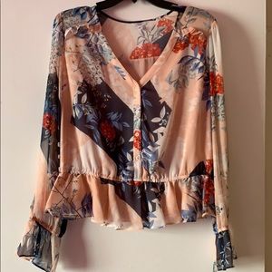 Floral print top